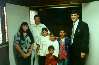 Yesica Coronel and her family on the day of her baptism