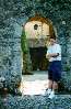 Me in an archway of a Swiss castle