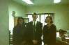 Hermana Mastrangelo, myself, and Hermana Pinson in the offices a few days before my departure
