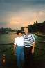My mom and dad on a bridge over the Seine in Paris