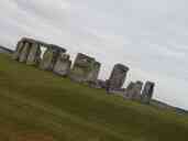 Stonehenge.  Apparently there was an earthquake; it's amazing that
none of the slabs fell down.  Photo by Xandie.
