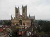 Lincoln Cathedral, viewed from the walls of Lincoln Castle.  Photo by
Xandie.