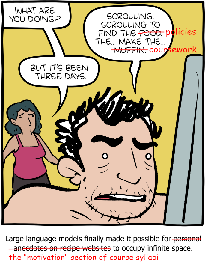 Edited version of SMBC comic 'Muffins' by Zach Wienersmith