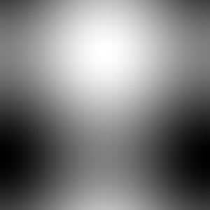 A more complex grayscale image with a bright center fading to dark corners, generated by average(cos(pi*x), sin(pi*y)).