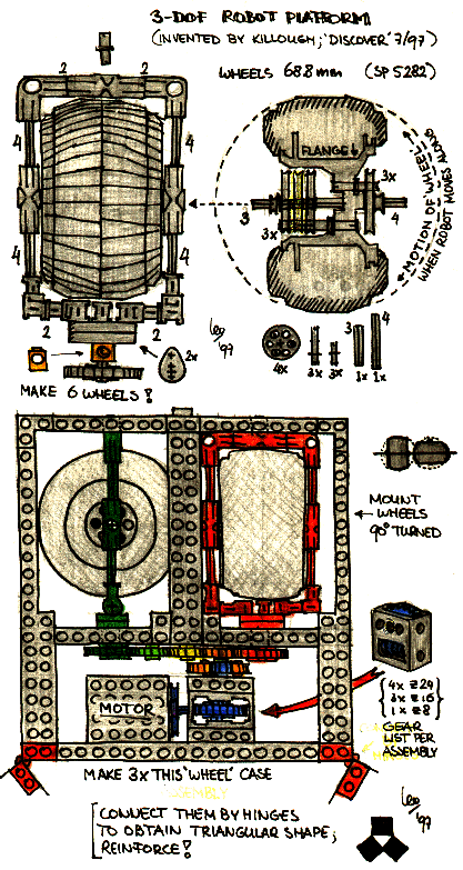 Blueprint for Lego wheel brackets