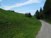 A small mountain hut on the path between Reutte-in-Tirol and the
Ehrenberg ruins.