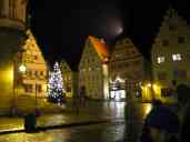 The Rothenburg Marktplatz after dark.