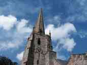 A church steeple in Monmouth.  Photo by Xandie.