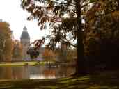 The Karlsruhe palace viewed from near the duck pond.