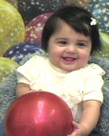 Posed with balloons and balls