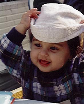 Trying on a new outfit