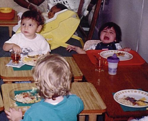 Bawling her head off