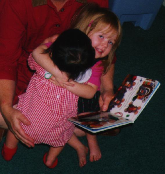 With new friend Micaela