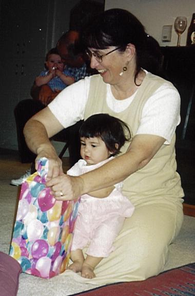 Opening with Mom's help