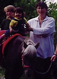 Enjoying the horsey ride