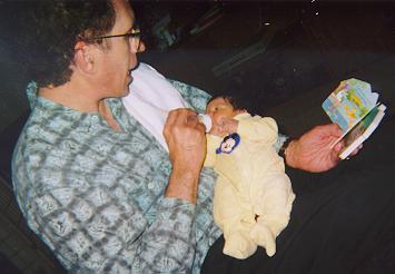 Geoff reads her first story