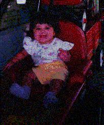 In a little red wagon