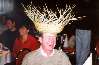 My dad with a funny hat at his retirement party