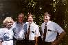 Hermana Stewart, Elder Stewart, Elder Larsen, and myself at the mission home on a preparation day