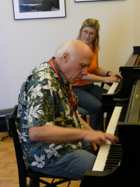 Bob at the Stanford Jazz Workshop (with Dena de Rose)