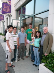 Impro-Visor Team 4: Stephen Lee, Kevin Tang, Jon Gillick, Chad Waters, Emma Carlson, Sayuri Soejima, Bob Keller, at The Jazz Bakery in Culver City