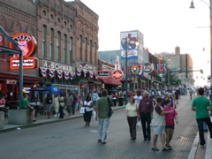 Beale Street in Memphis