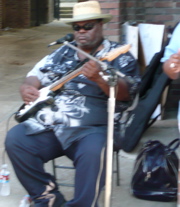 Beale Street blues player