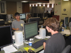 Martin and David running smoke test