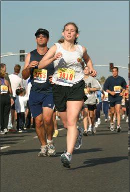 Me near the finish line